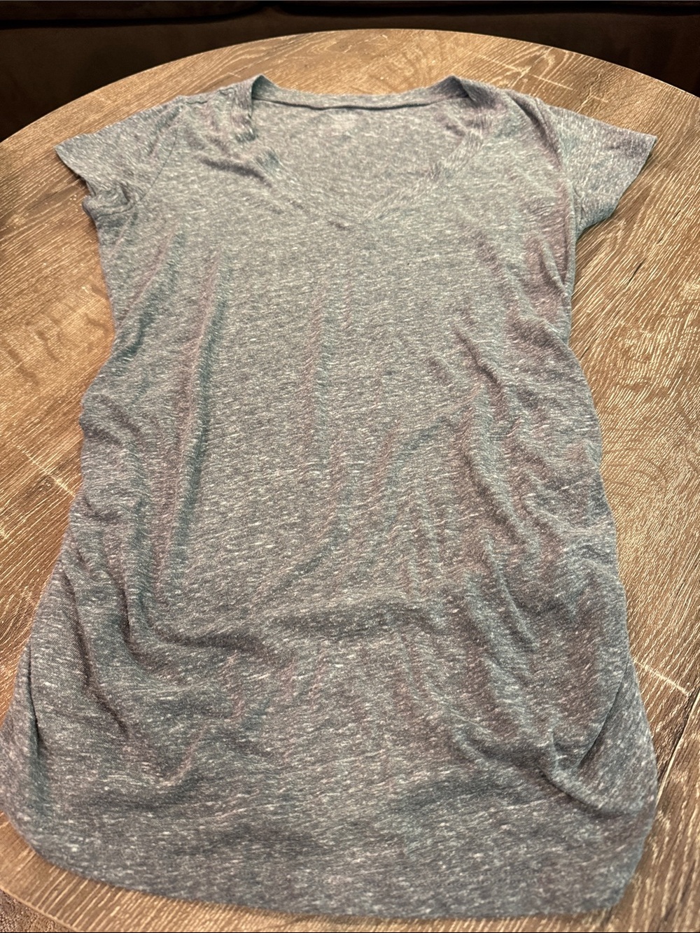 Old Navy Heathered Blue-Gray Short Sleeve Tunic